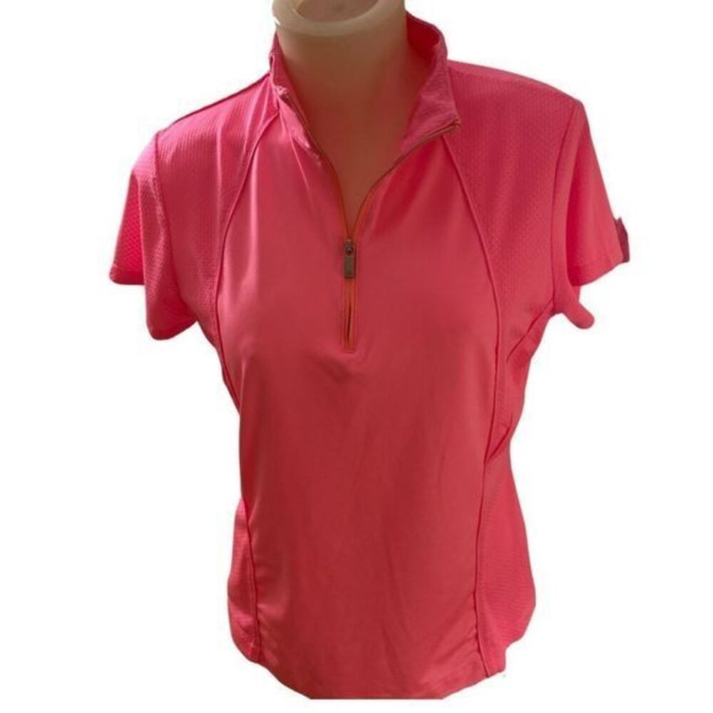 Tail White Label Top - S pink salmon , poly spandex